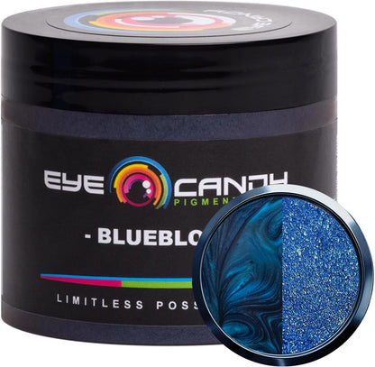 Pigments Premium Blue Mica Powder - Blueblood (50Gr) - for Epoxy, Resin, Soap, Paint, Woodworking, Acrylic Pouring, Bath Bombs, Fishing Lures - DIY Arts and Crafts Additive