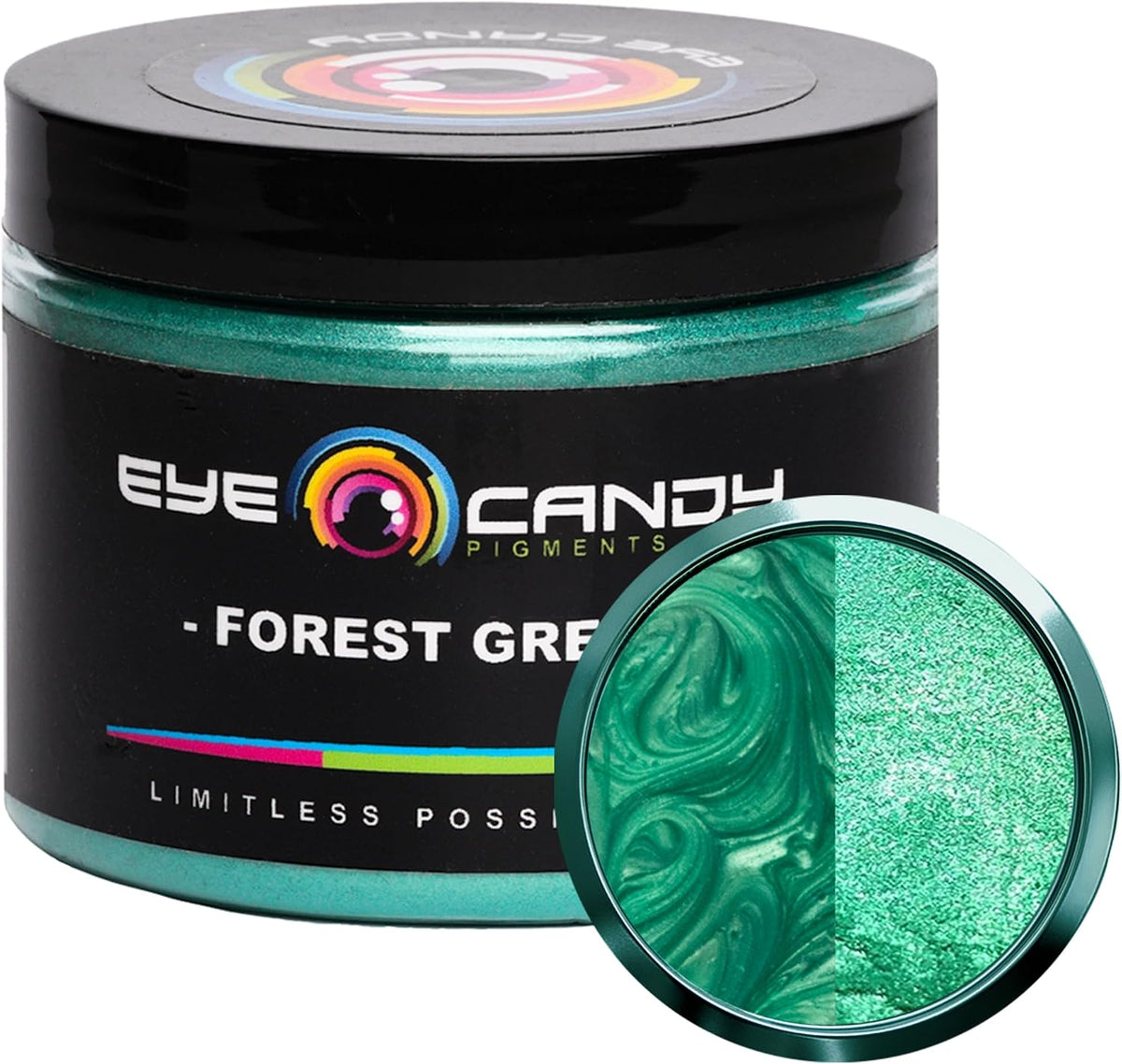 Pigments Premium Green Mica Powder - Forest Green (50Gr) - for Epoxy, Resin, Soap, Paint, Woodworking, Acrylic Pouring, Bath Bombs, Fishing Lures - DIY Arts and Crafts Additive