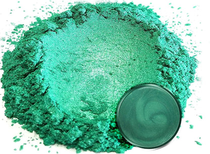 Pigments Premium Green Mica Powder - Forest Green (50Gr) - for Epoxy, Resin, Soap, Paint, Woodworking, Acrylic Pouring, Bath Bombs, Fishing Lures - DIY Arts and Crafts Additive
