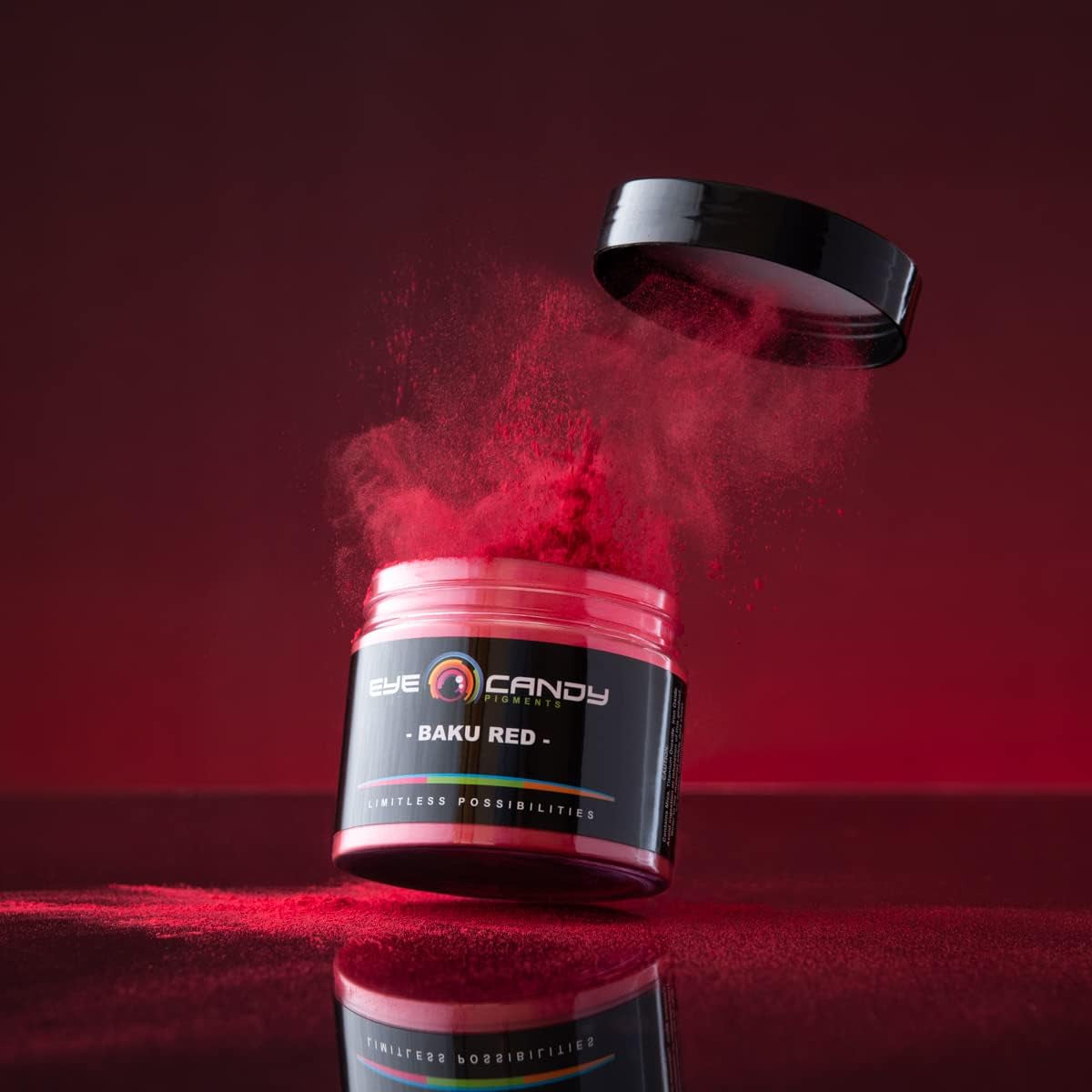 Pigments Premium Red Mica Powder - Baku Red (50Gr) - for Epoxy, Resin, Soap, Paint, Woodworking, Acrylic Pouring, Bath Bombs, Fishing Lures - DIY Arts and Crafts Additive