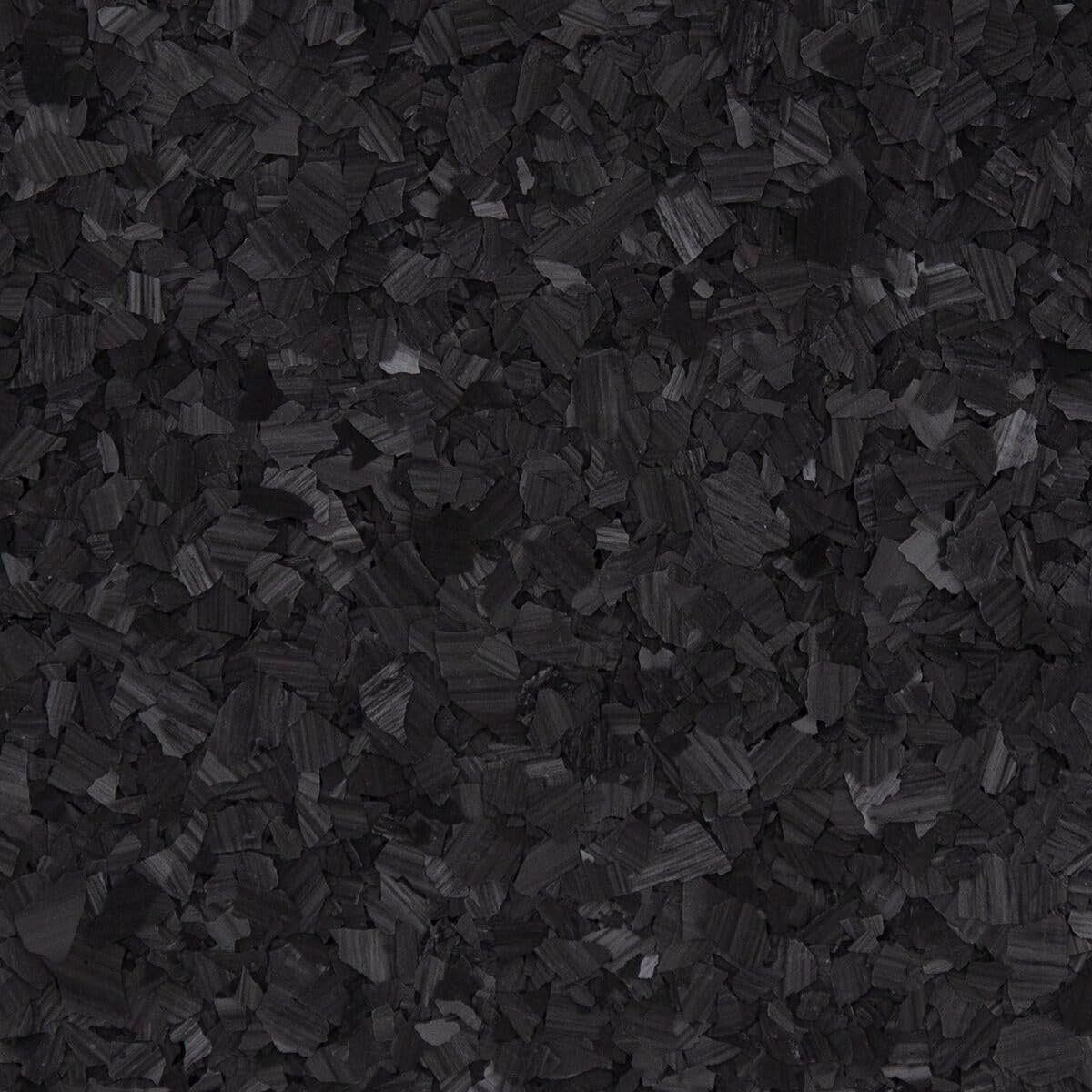 40 Lb Box Decorative Chip Stone Flakes for Epoxy Floor Coating Protection/Enhancement for All Surfaces - for Garages, Basements, & More (Carbon)
