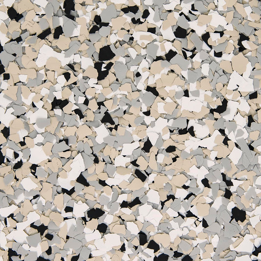 40 Lb Box Decorative Chip Flakes for Epoxy Floor Coating (FB-127 Cabin Fever Blend 1/8" Size) Protection/Enhancement for All Surfaces - for Garages, Basements, & More