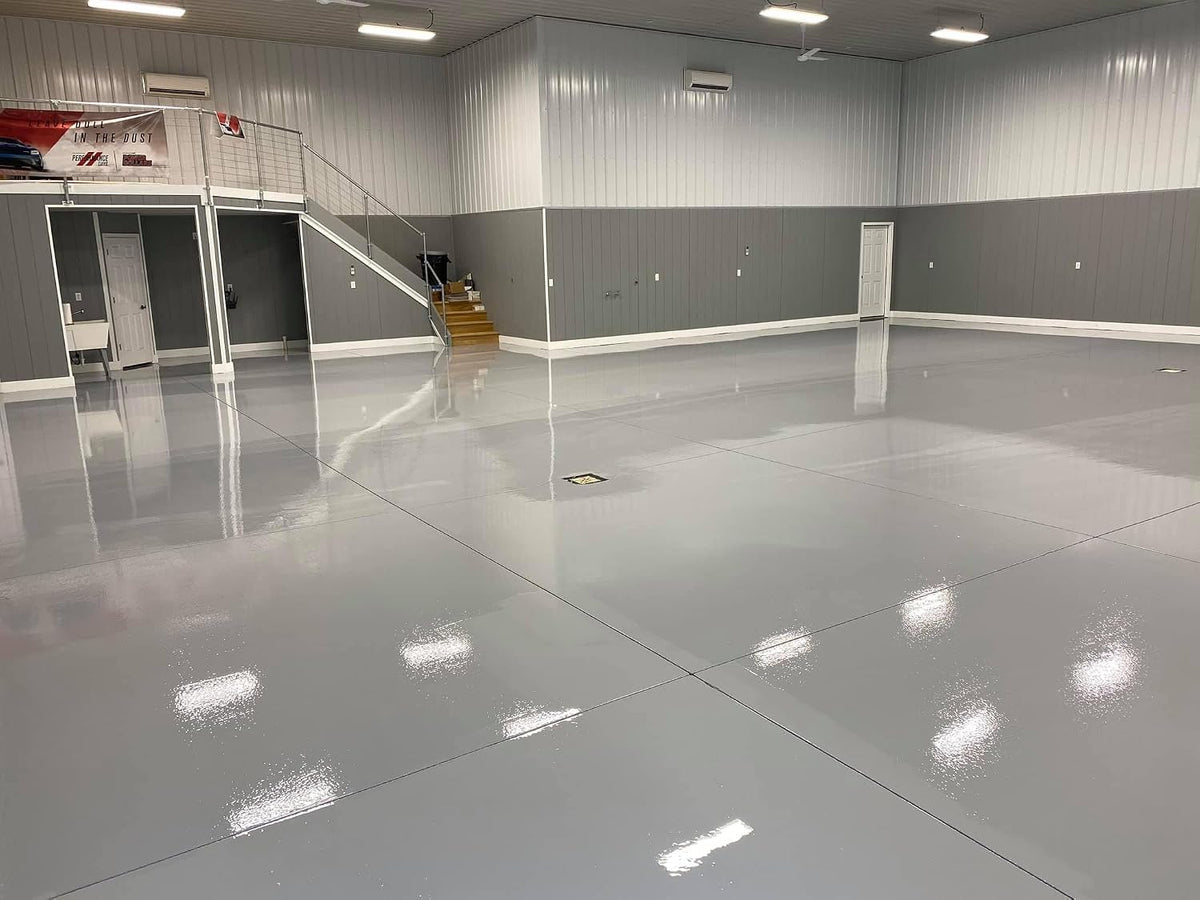 Epoxy Resin Coating 3 Gallon Kit - Clear- Standard Cure Speed - for Floors, Counter Tops, Garages & More -100% Solids -2 Components - Self Leveling, Chemical Resistant, Solvent-Free