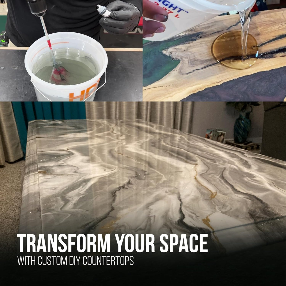 Epoxy Resin Kit for Countertops, Bar Tops, 1 Gallon