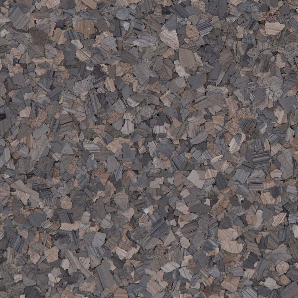 40 Lb Box Decorative Chip Stone Flakes for Epoxy Floor Coating Protection/Enhancement for All Surfaces - for Garages, Basements, & More (Dolerite)