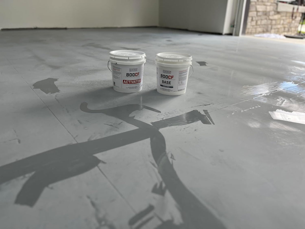 Concrete Repair Kit – 100% Solids Epoxy Crack Filler, 1:1 Mix, Fast-Setting Professional Grade Patch for Cracks, Holes & Surface Defects in Concrete Floors & Walls