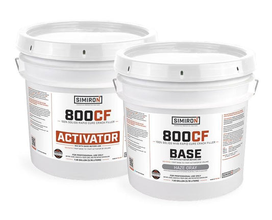 Concrete Repair Kit – 100% Solids Epoxy Crack Filler, 1:1 Mix, Fast-Setting Professional Grade Patch for Cracks, Holes & Surface Defects in Concrete Floors & Walls