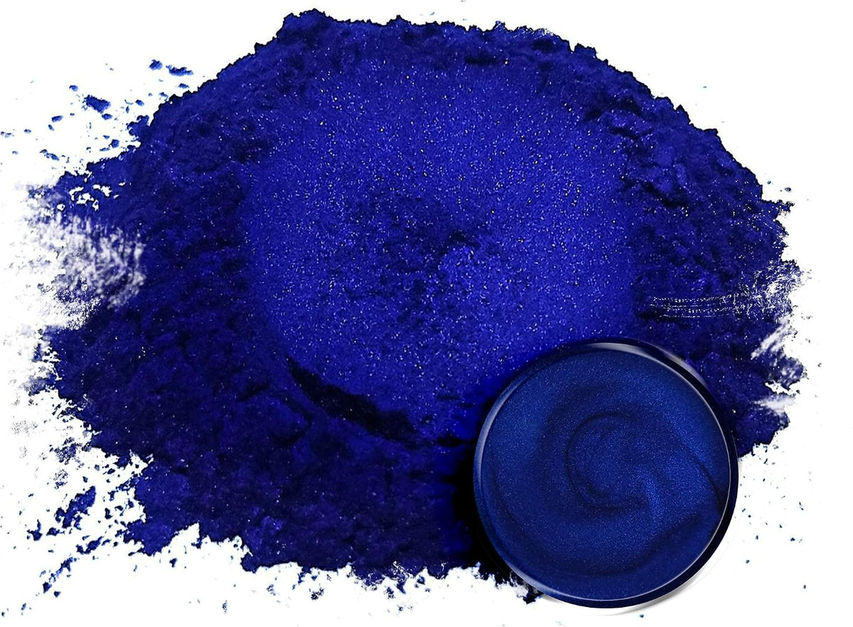Pigments Premium Blue Mica Powder - Nokon Blue (50Gr) - for Epoxy, Resin, Soap, Paint, Woodworking, Acrylic Pouring, Bath Bombs, Fishing Lures - DIY Arts and Crafts Additive