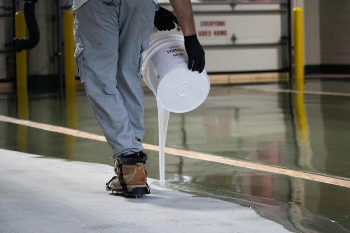 Epoxy Resin Coating 3 Gallon Kit - Clear- Standard Cure Speed - for Floors, Counter Tops, Garages & More -100% Solids -2 Components - Self Leveling, Chemical Resistant, Solvent-Free